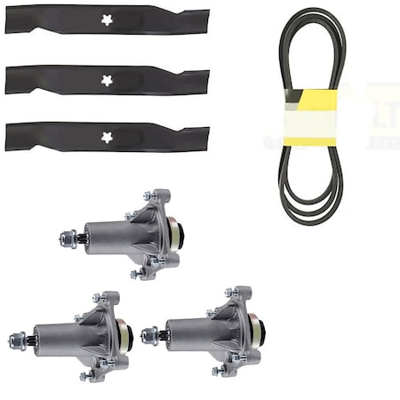 Aic Replacement Parts Deck Blade Spindle Belt Kit Fits Husqvarna GTH2448 YTH2348 YTH2448 532192870REBUILD